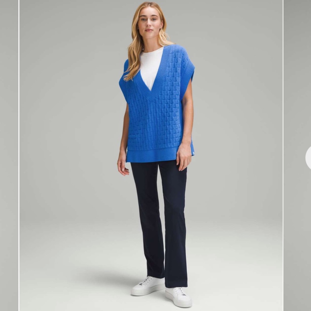 lululemon athletica Blue Knit Vest